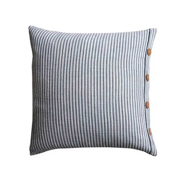 Pagunette Pyntepuder - Stripey Cover - str. 50x50 cm. - Black