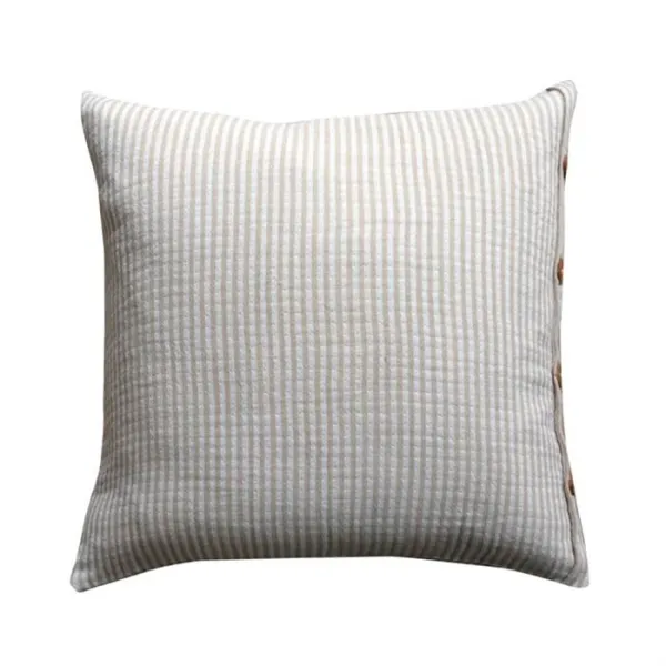 Pagunette Pyntepuder - Stripey Cover - str. 50x50 cm. - Beige